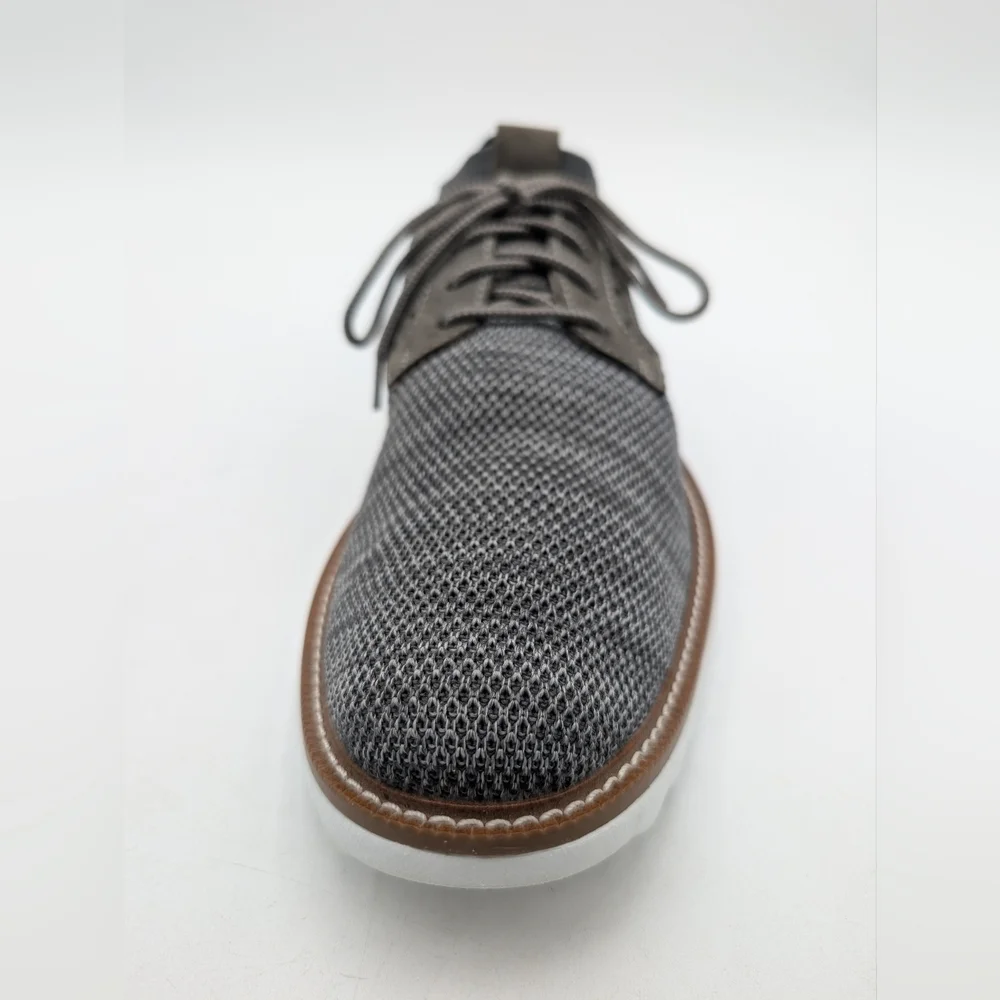 Dockers Feinstein Men Size 11.5 Gray Knit Oxford Smart Series Comfort Foot Bed
